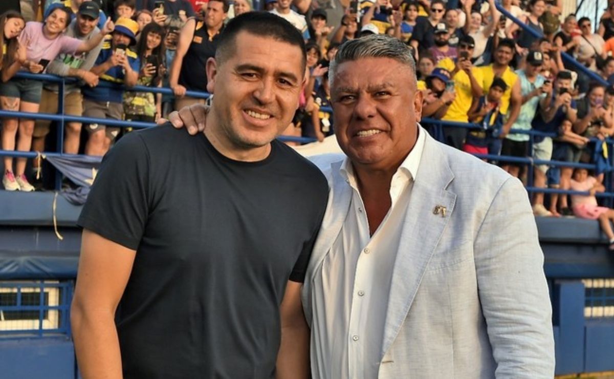 Tapia y un gesto de apoyo a Román en la previa de las elecciones en Boca